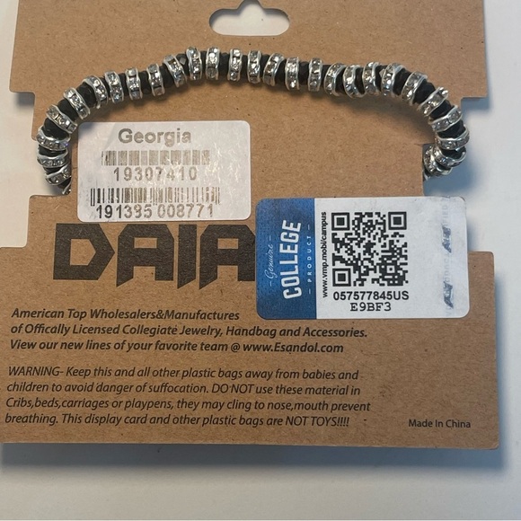 Silver and Red Collegiate Pendant Necklace - Picture 5 of 5